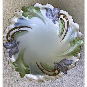 Tirschenreuth Bavaria Majolica 12” Bowl, Signed~Unique!